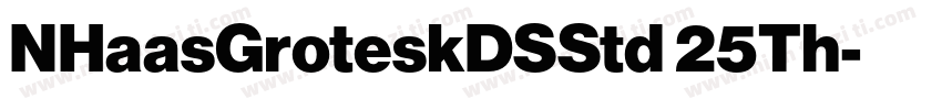 NHaasGroteskDSStd 25Th字体转换